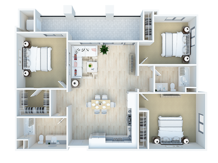 Pomelo Floor Plan  at The Venue at Orange, California, 92373